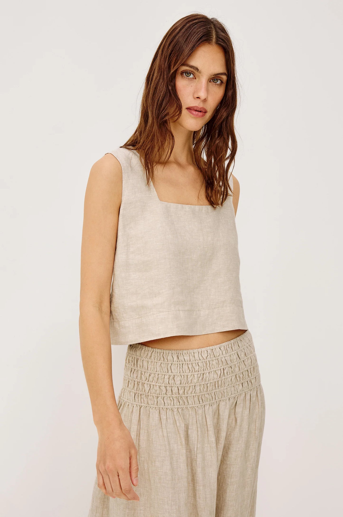 Rails - Akira top in Heathered Flax