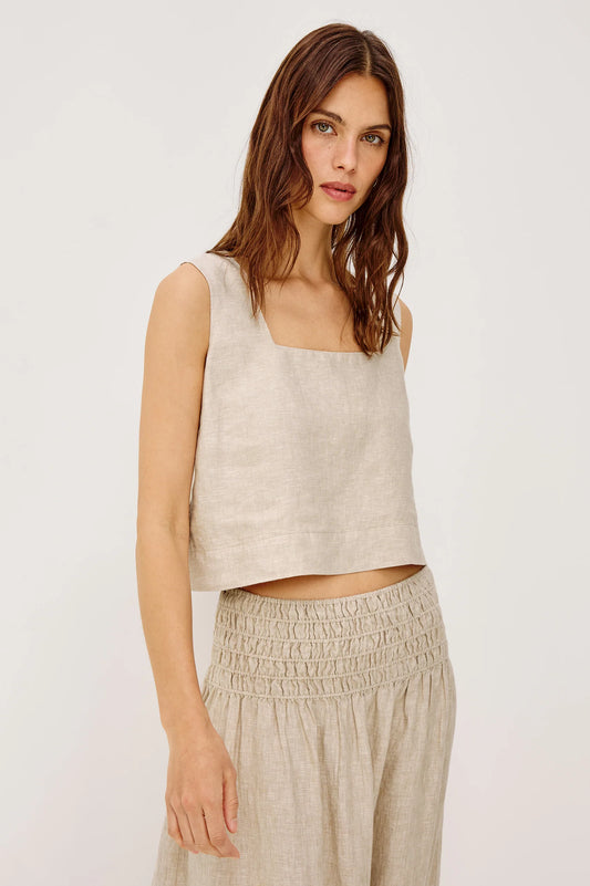 Rails - Akira top in Heathered Flax