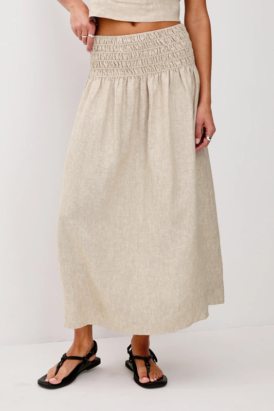 Rails - Alessa skirt Heathered Flax
