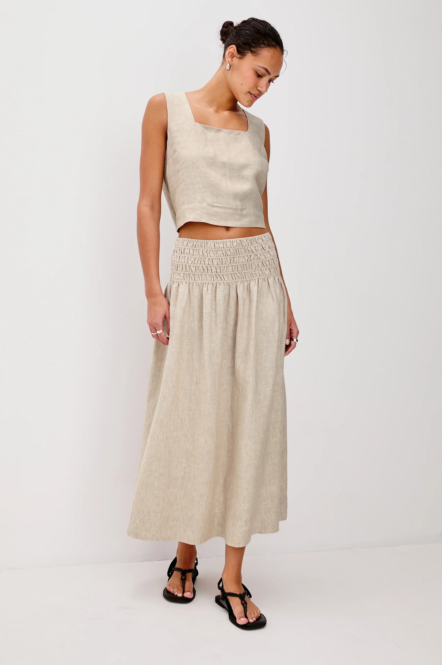 Rails - Alessa skirt Heathered Flax