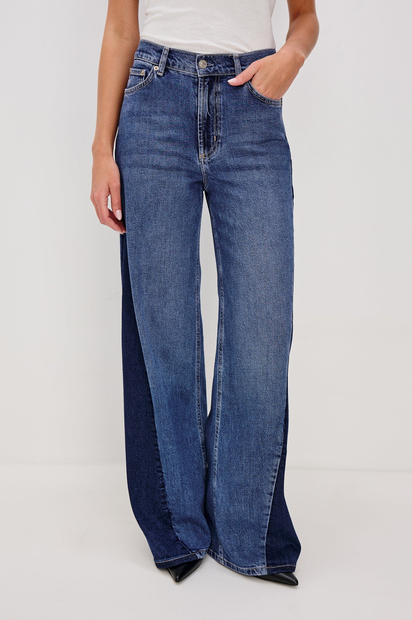Rails - Angeleno Godet wide leg pant in Indigo grove