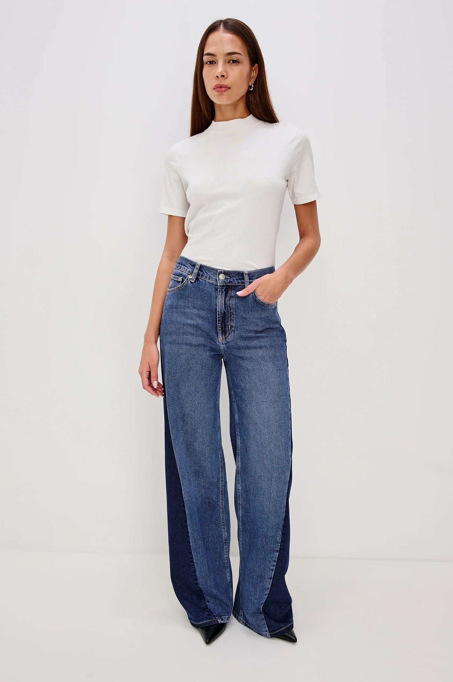 Rails - Angeleno Godet wide leg pant in Indigo grove