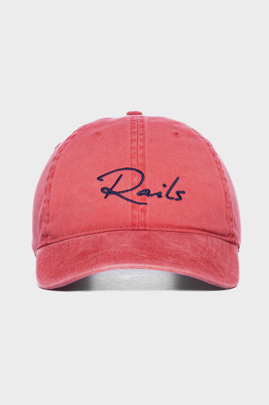 Rails - Anniversary Baseball Cap in Washed Red