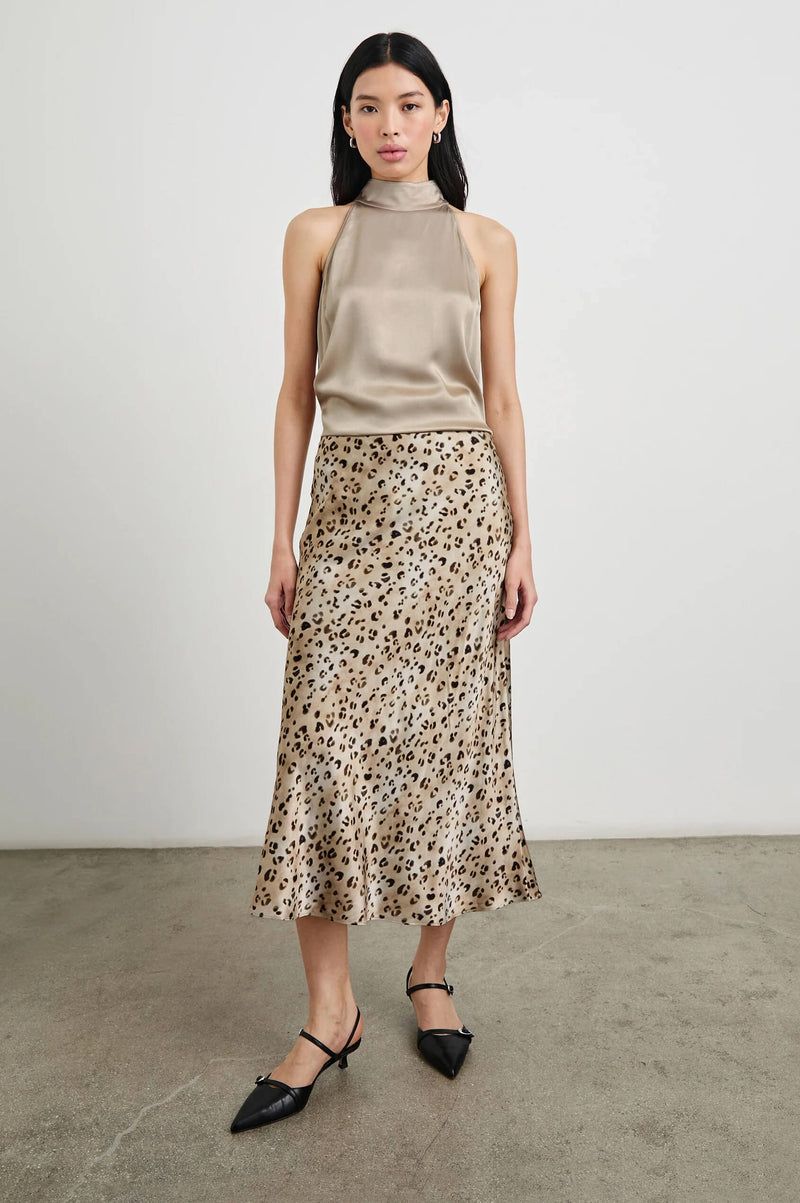 Rails - Anya skirt in Champagne Leopard