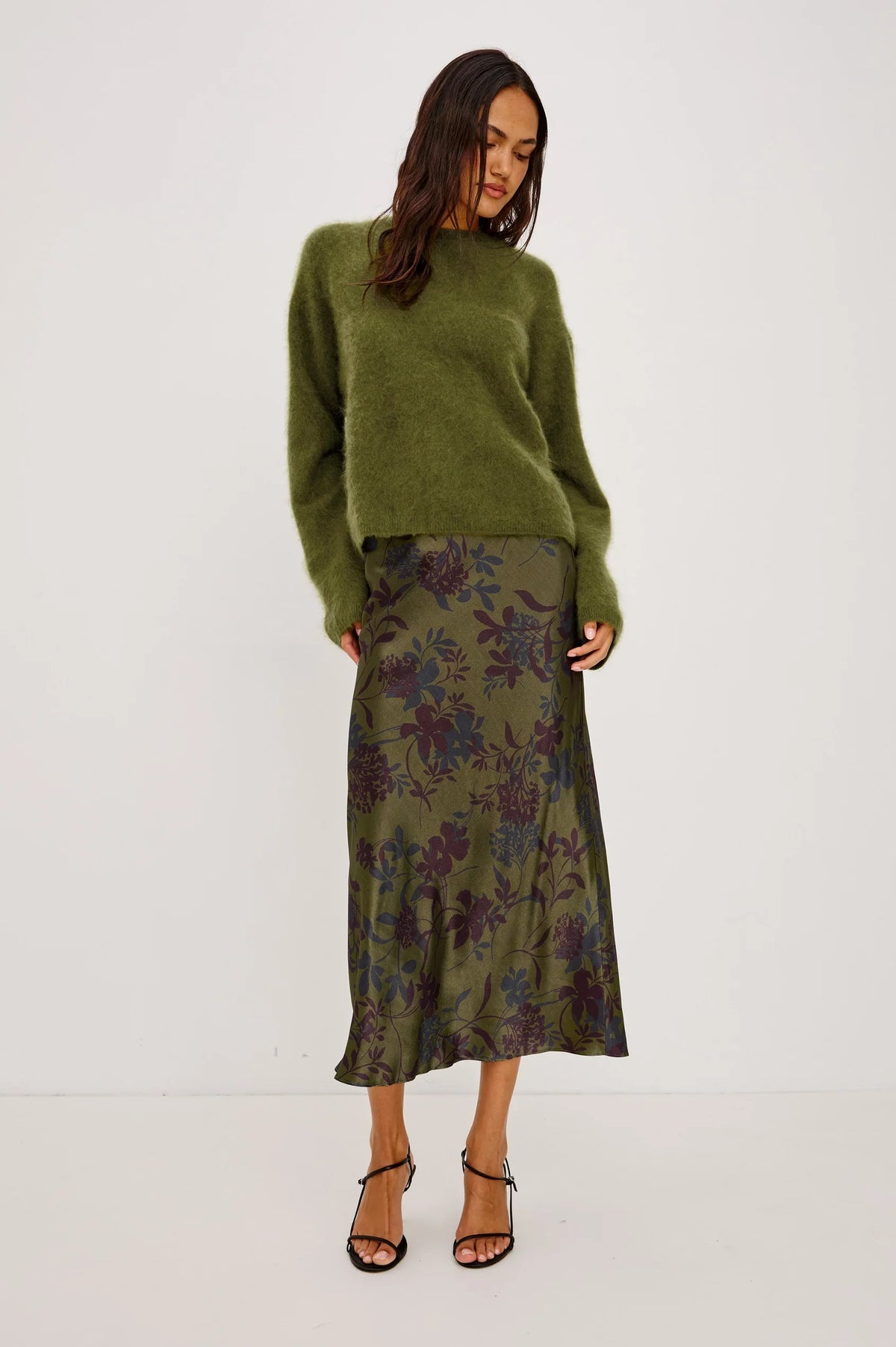 Rails - Anya Skirt in olive dahlia