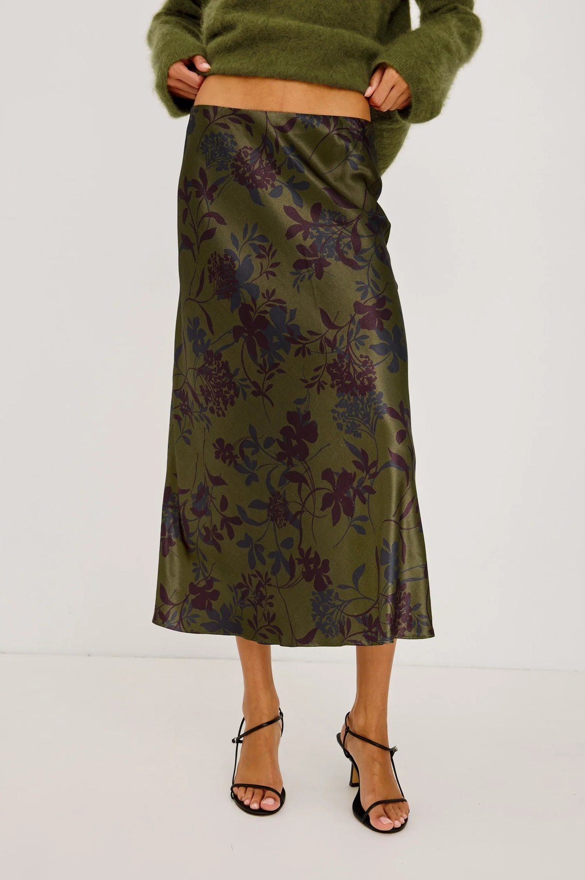Rails - Anya Skirt in olive dahlia