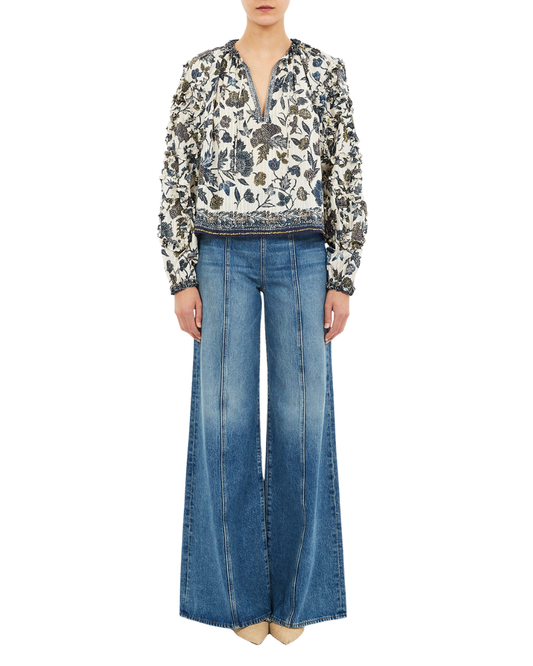 Ulla Johnson - Azrou blouse in Porcelain