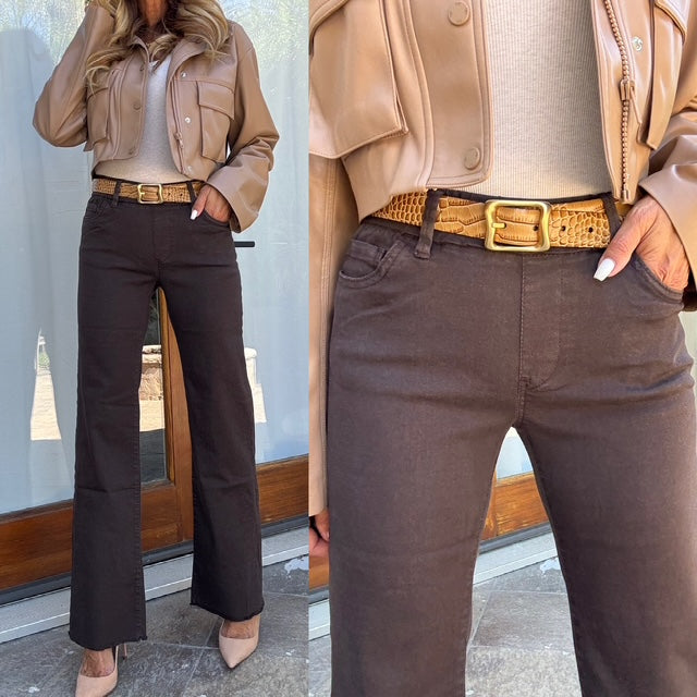 Bevy Flog - Amanda Pant in Brown