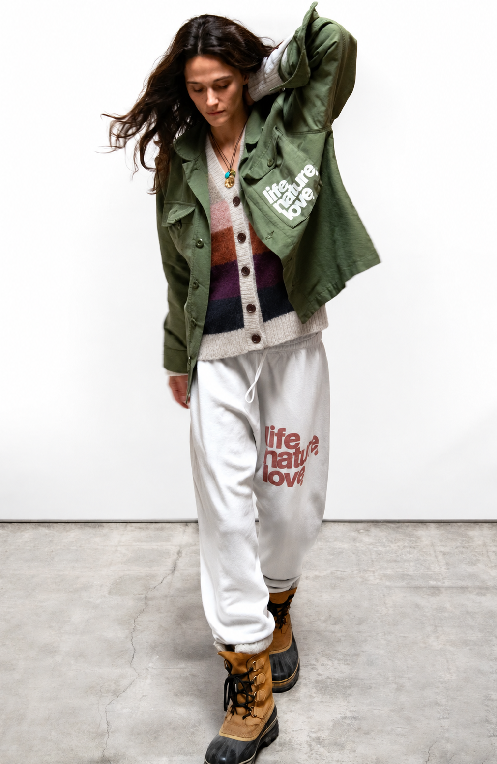Freecity - cashmere lux super Color pocket cardigan in Mixup
