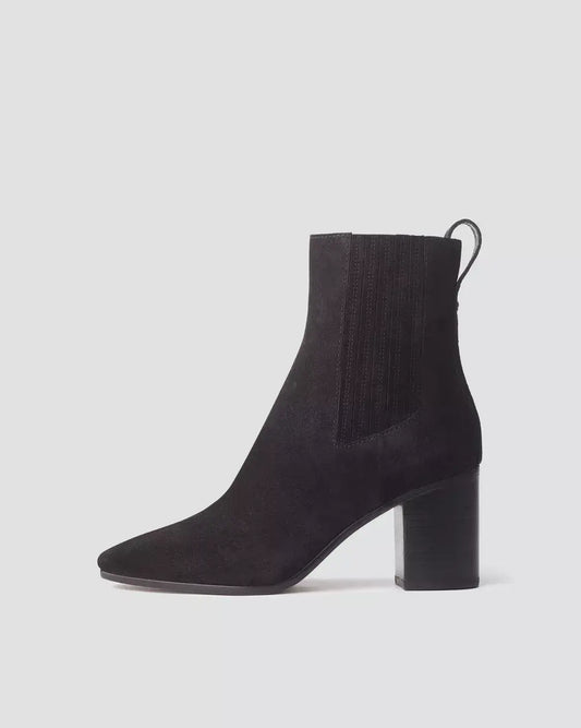 Rag & Bone - Astra Chelsea Suede Boot in Black