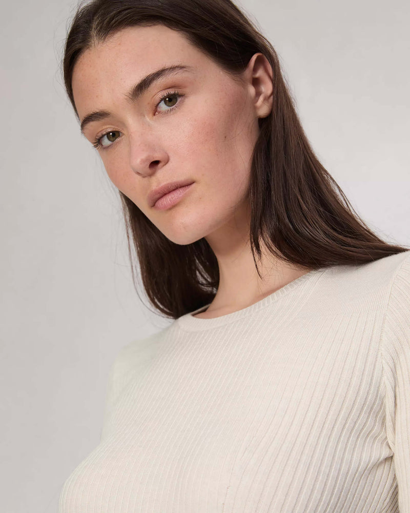 Rag & Bone - Audrina Crew top in Off White