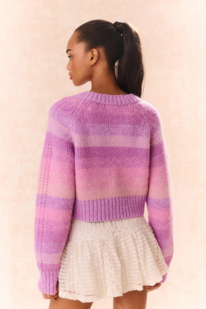 Love Shack Fancy - Barbarelle Pullover in Sugar Plum