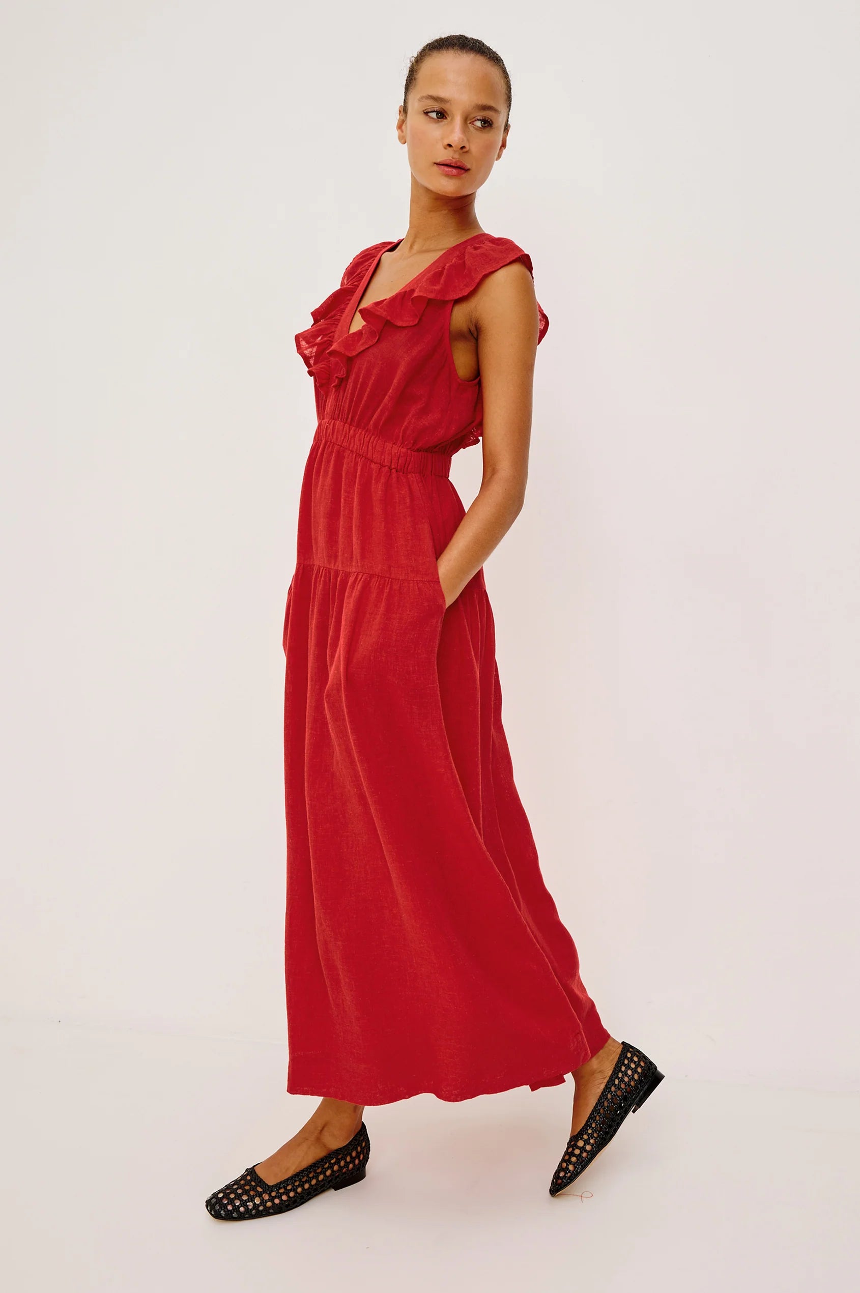 Rails - Beaux dress in Tomato