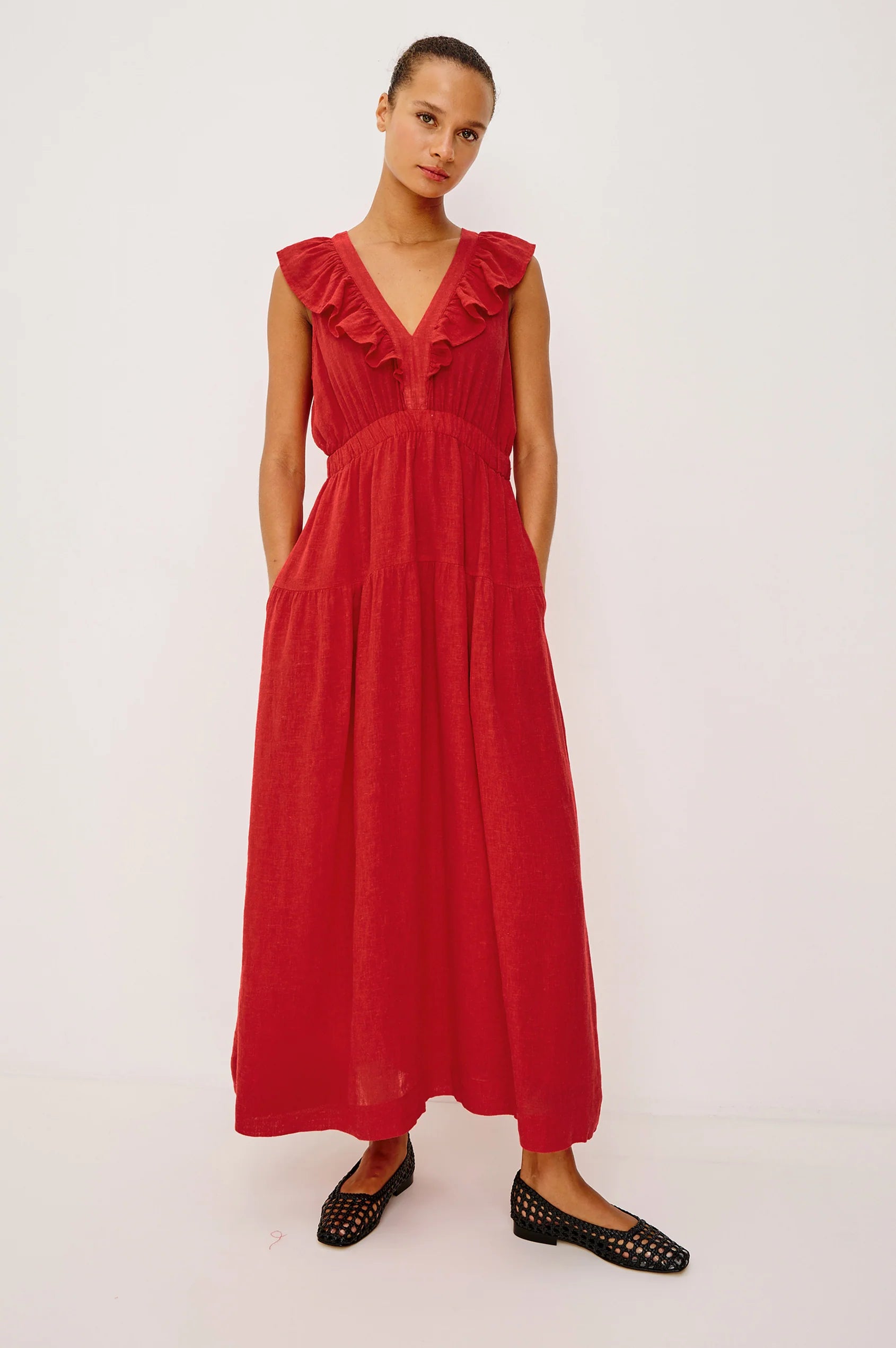 Rails - Beaux dress in Tomato