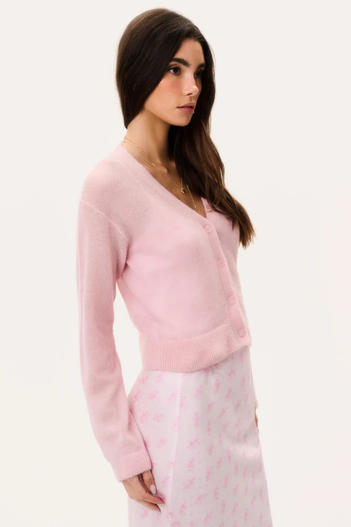 Love Shack Fancy - Breckie Cardigan in Blushberry