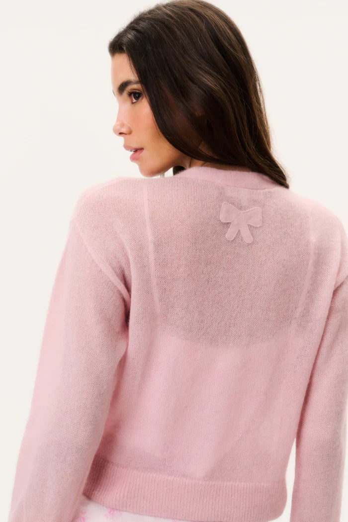 Love Shack Fancy - Breckie Cardigan in Blushberry