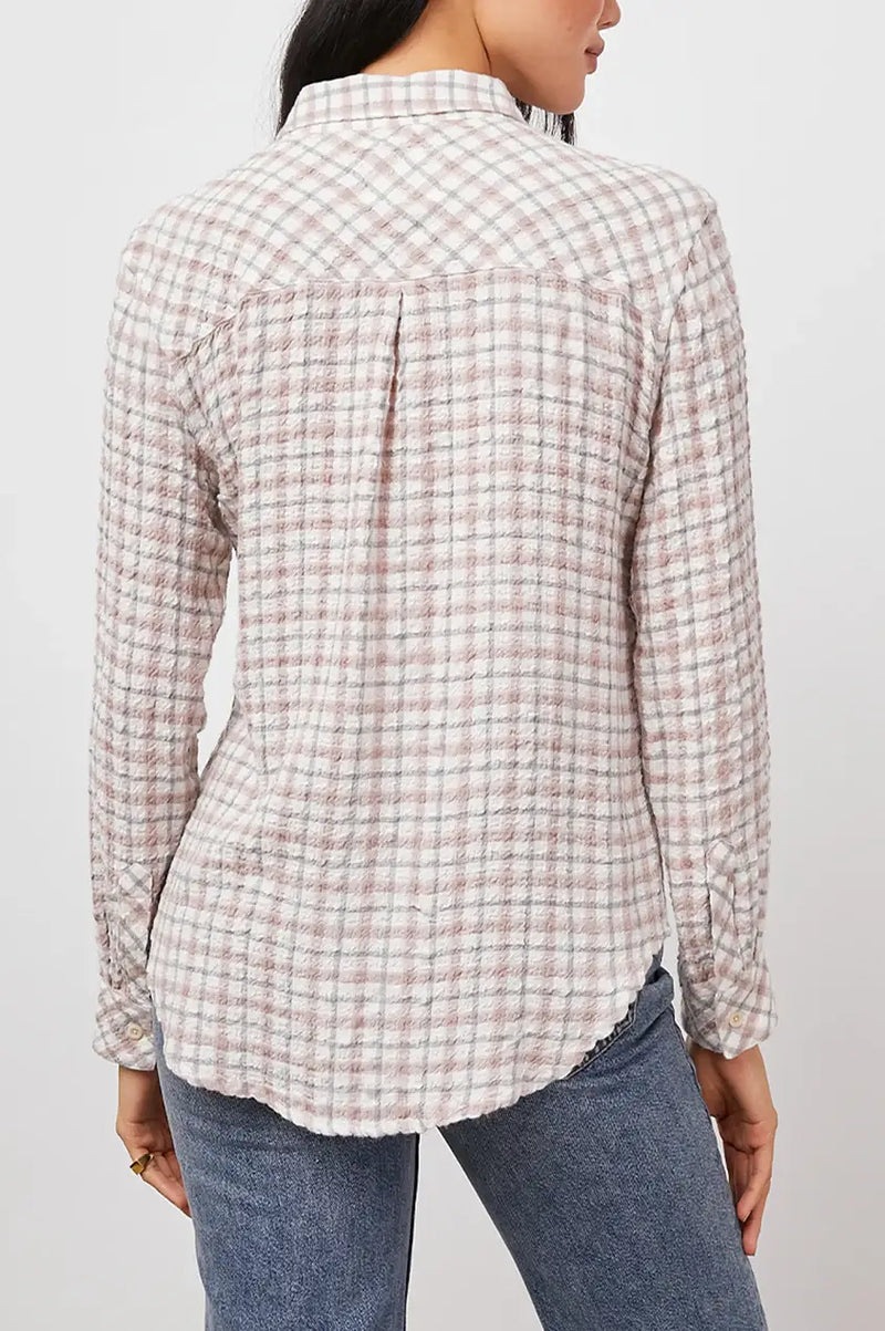 Rails - Brady Shirt in Powder Steel Blush