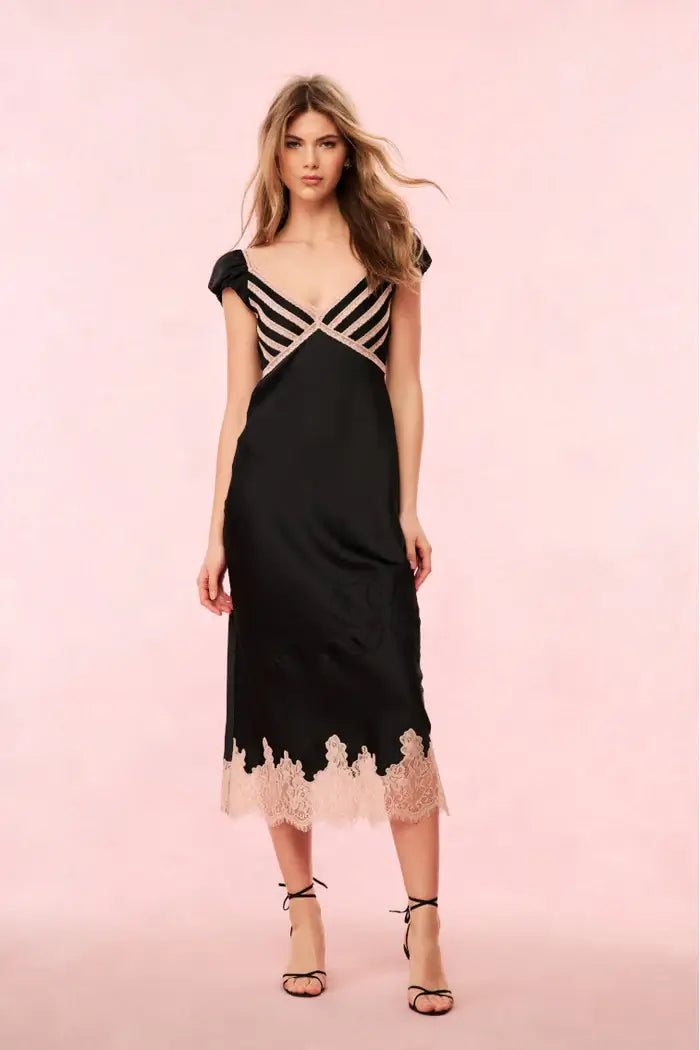 Love Shack Fancy - Brinkley dress in Black