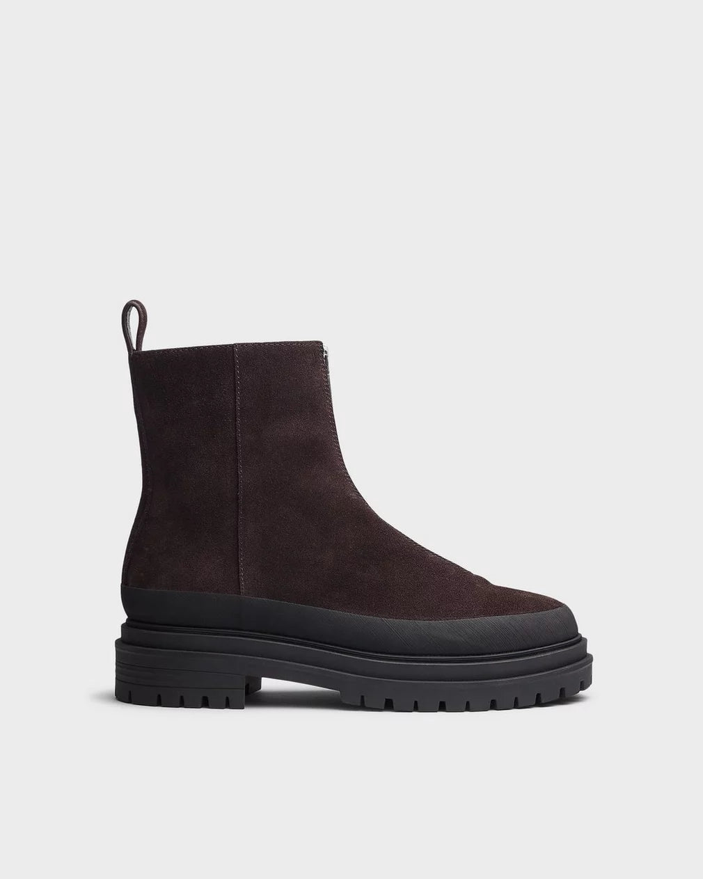 Rag & Bone - Bedford Zip boot in Dark chocolate suede
