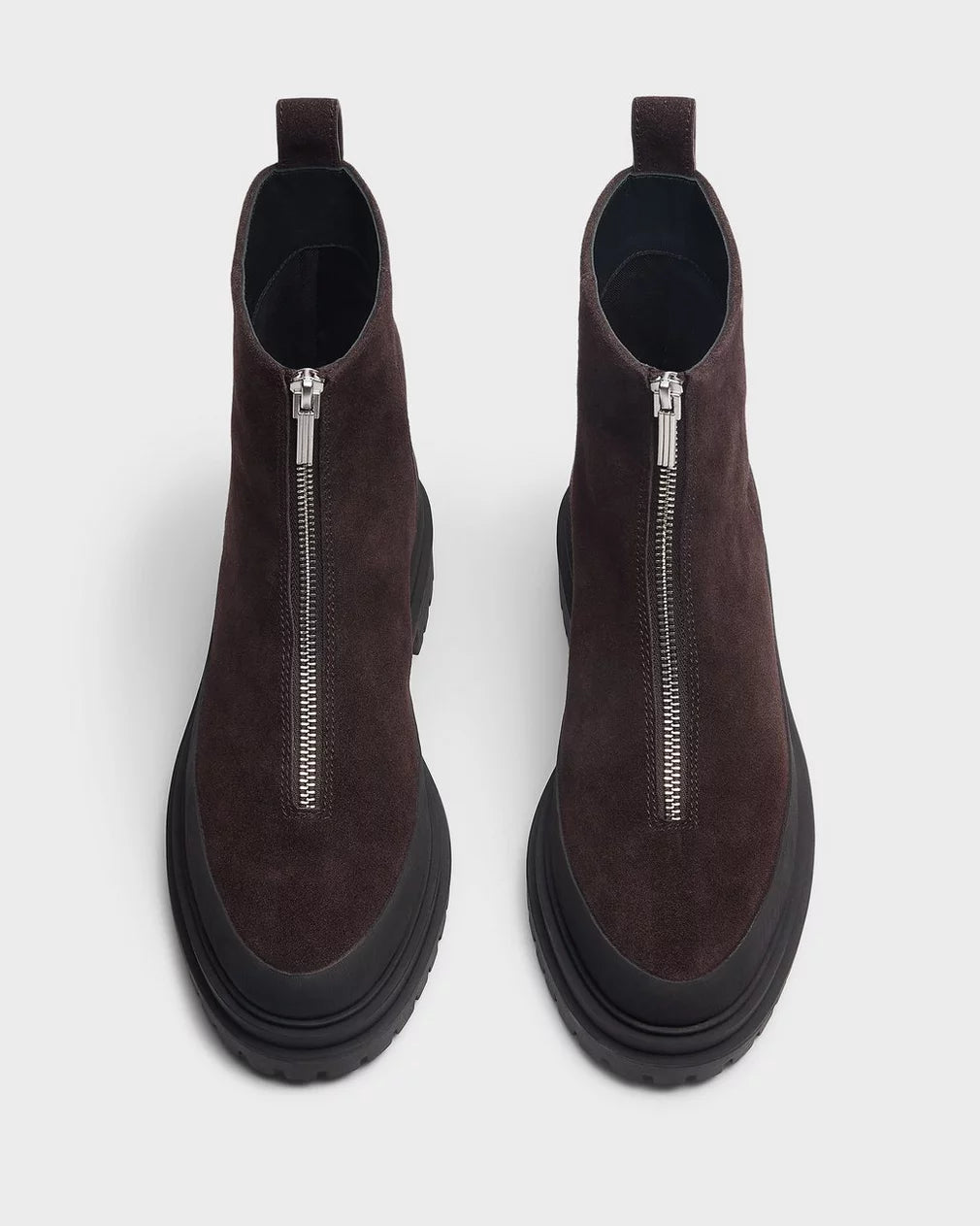 Rag & Bone - Bedford Zip boot in Dark chocolate suede