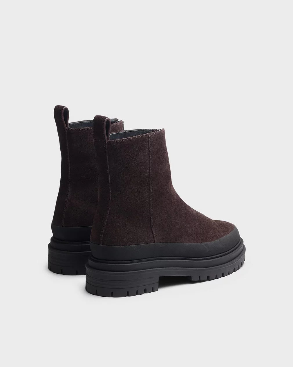 Rag & Bone - Bedford Zip boot in Dark chocolate suede
