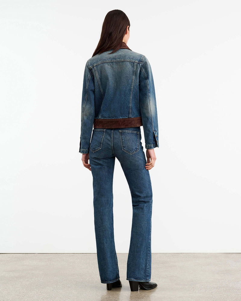 Nili Lotan - Brooklyn denim Jacket in Simon Wash