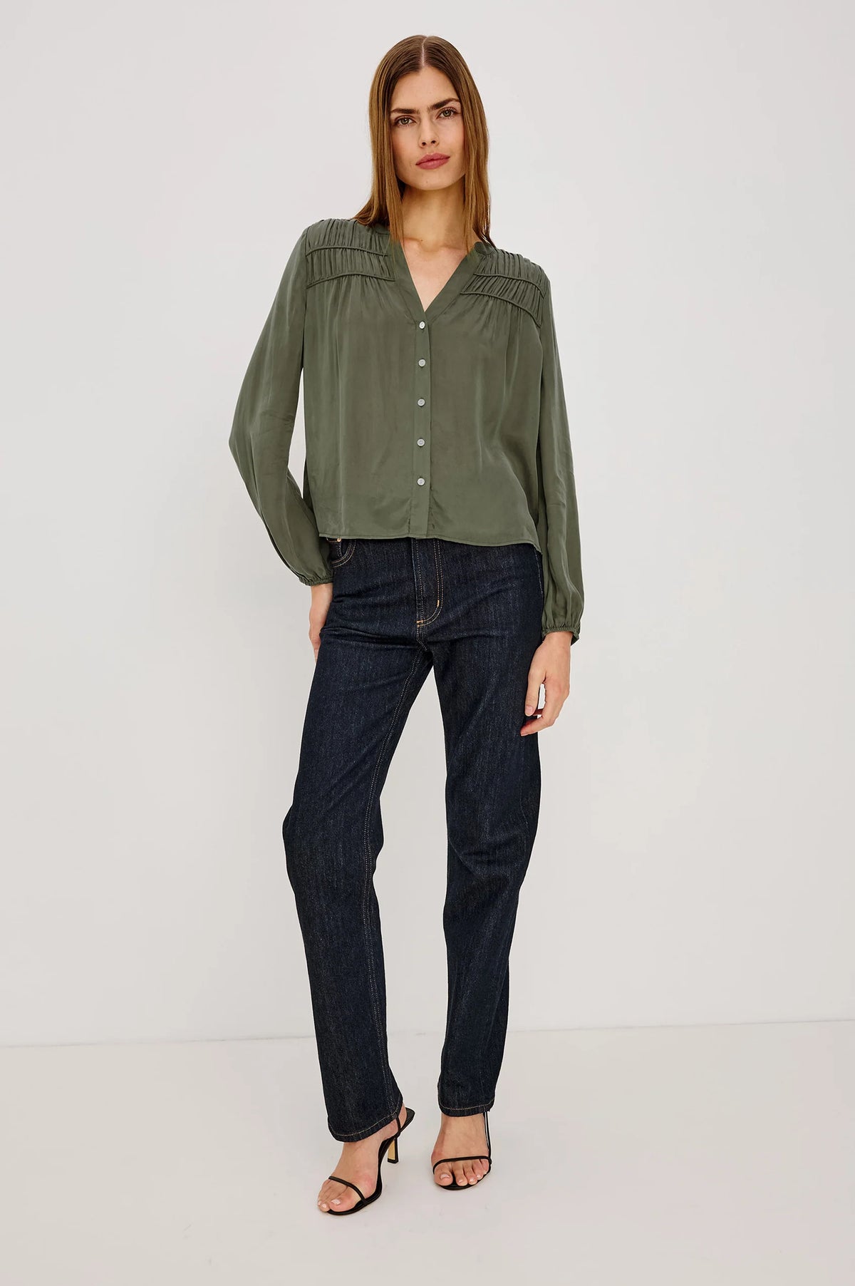 Rails - Cadence Shirt in Washed Olive