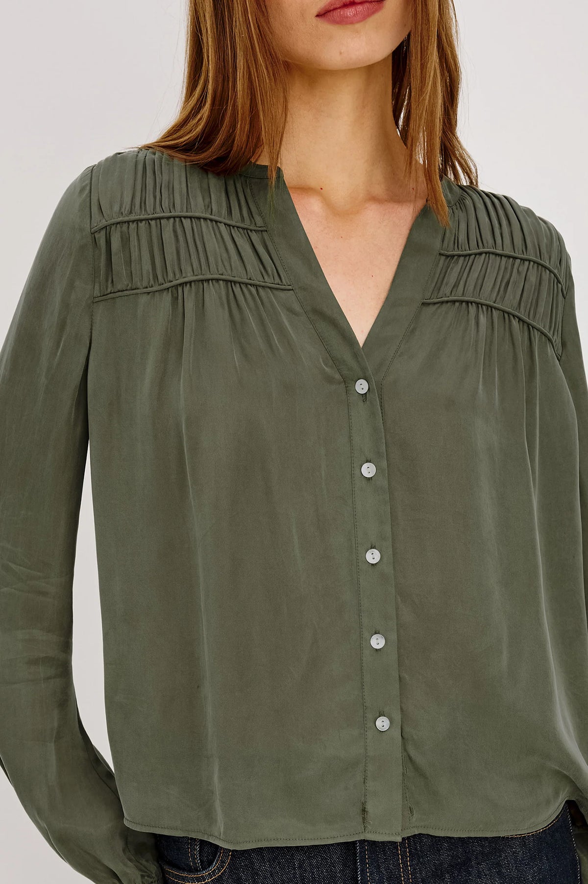 Rails - Cadence Shirt in Washed Olive