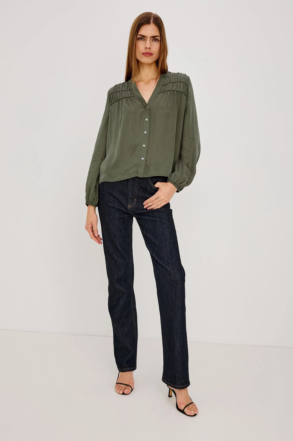 Rails - Cadence Shirt in Washed Olive