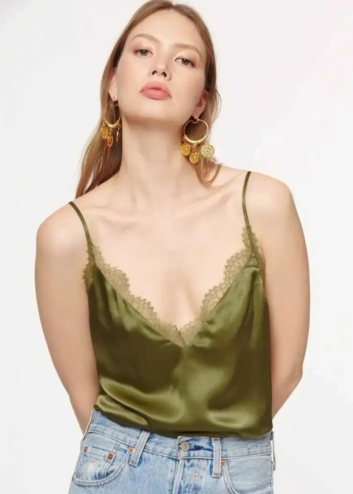 CAMI NYC - Clari  Cami in Oregano green