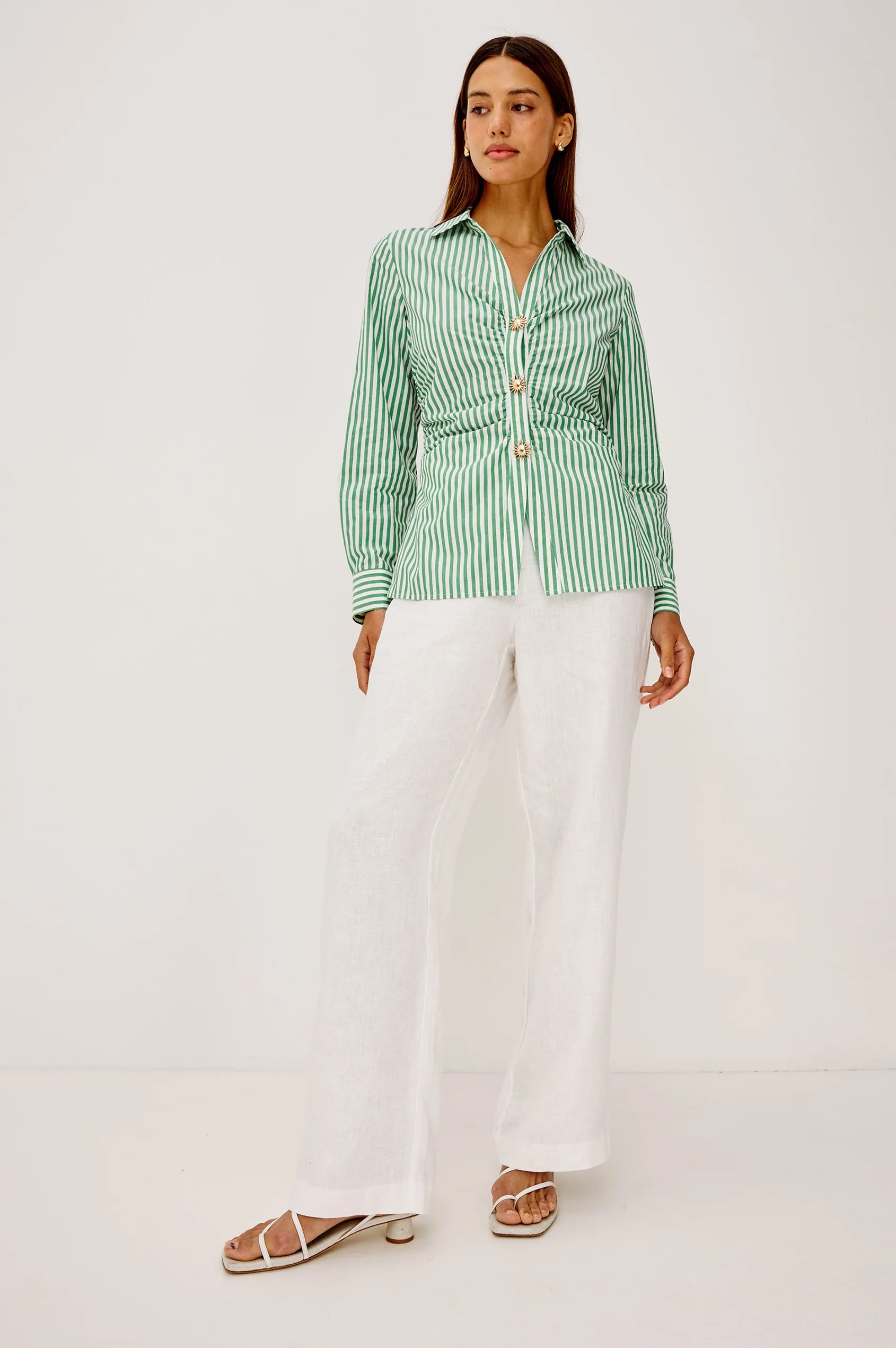 Rails - Caralyn top in emerald stripe