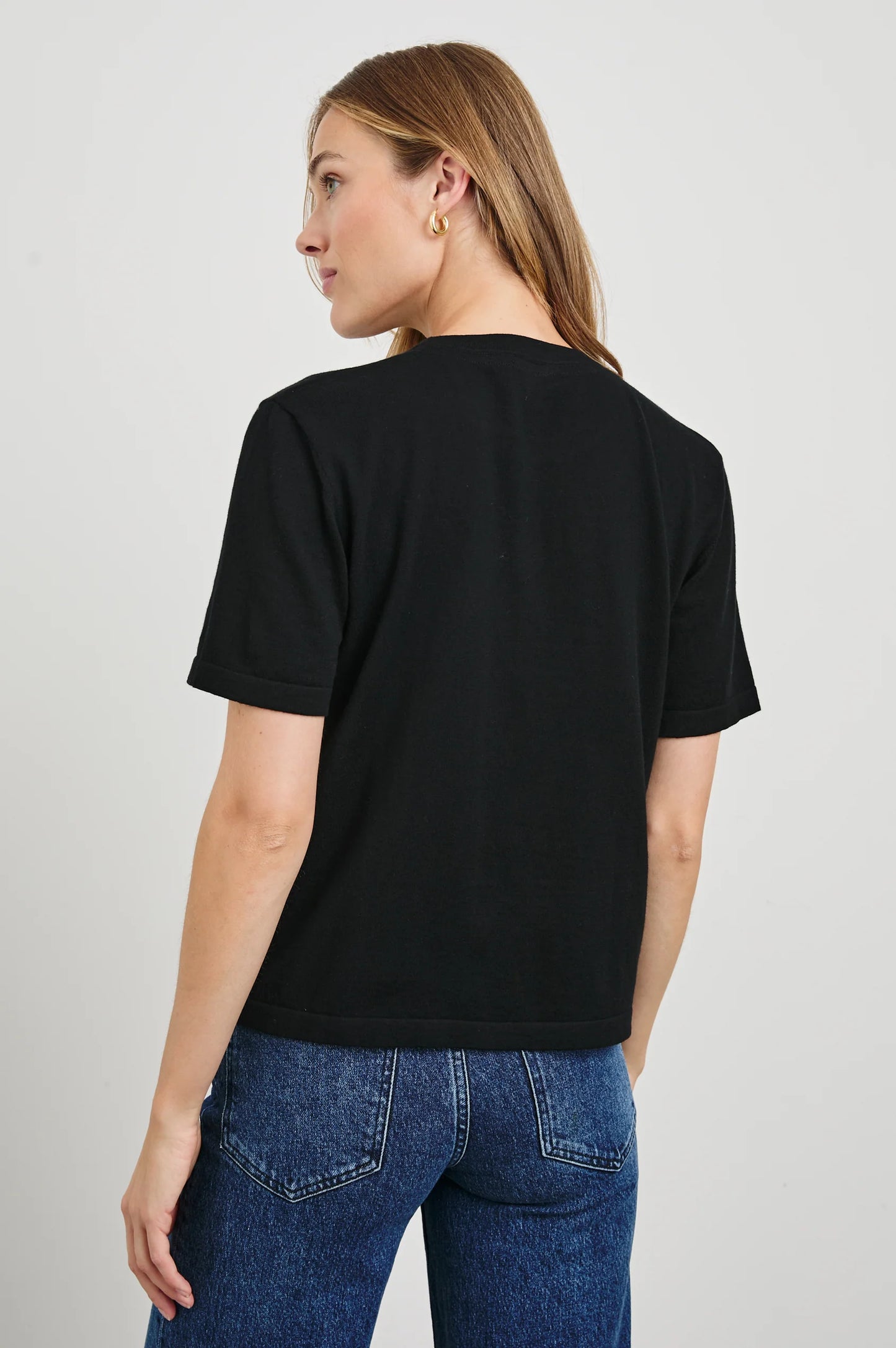 Rails - Cotton cashmere t-shirt Black
