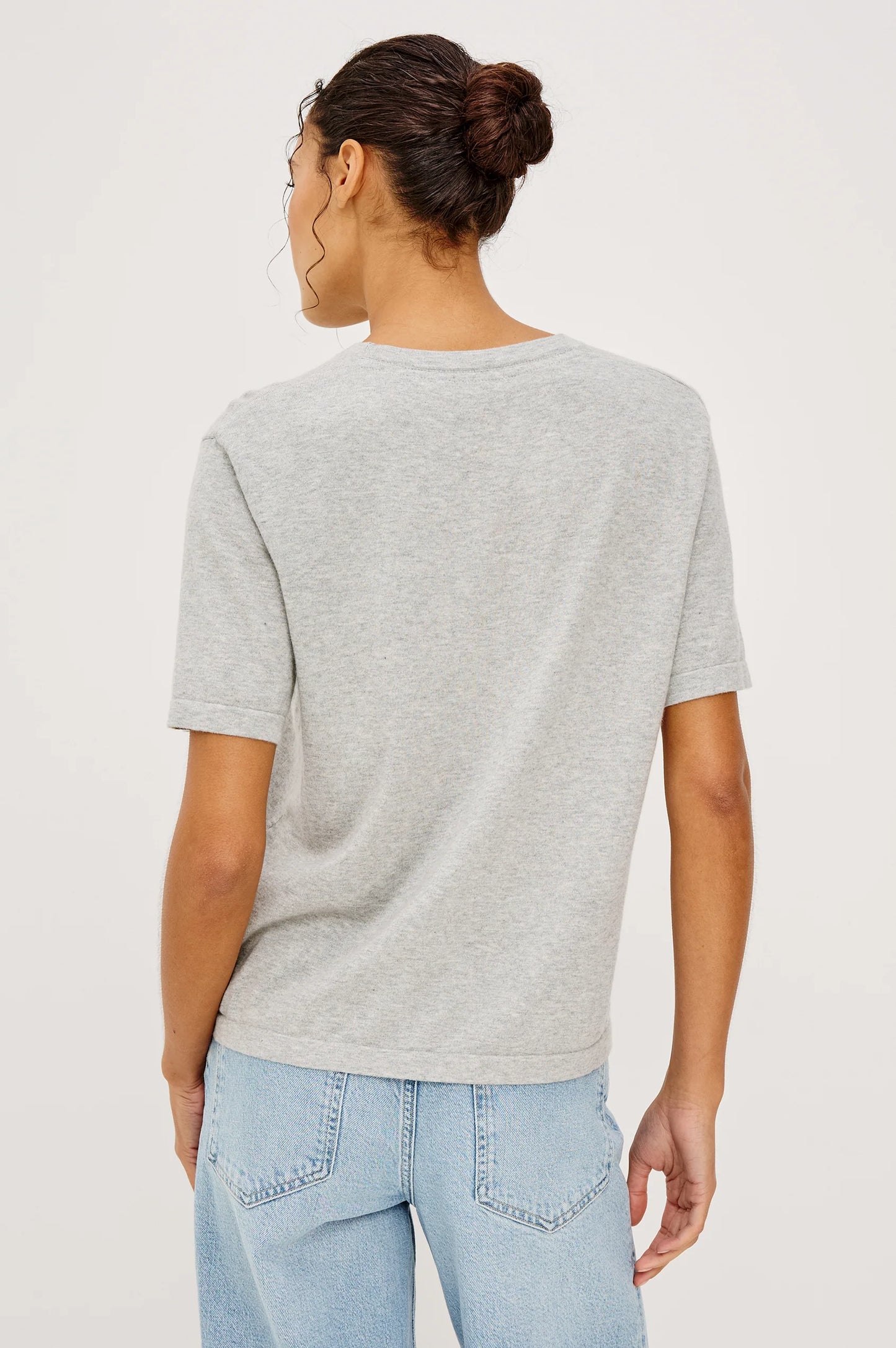 Rails - Cotton cashmere t-shirt Heather Grey