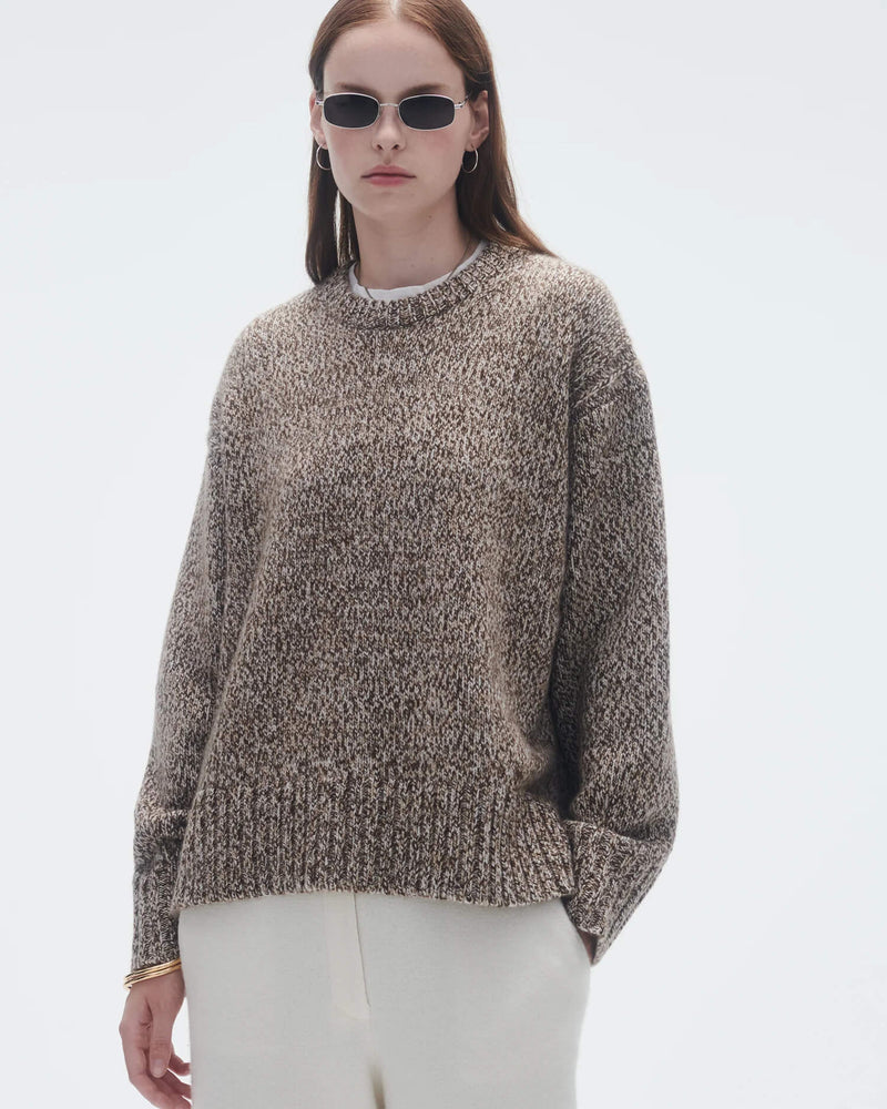 Guest In Residence - Cozy Crew Sweater in Dune Marl