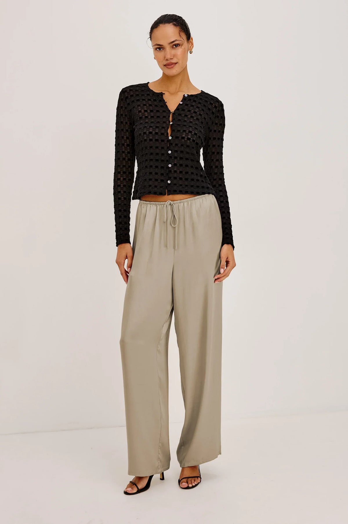 Rails - Cyrah top Black Checkerboard