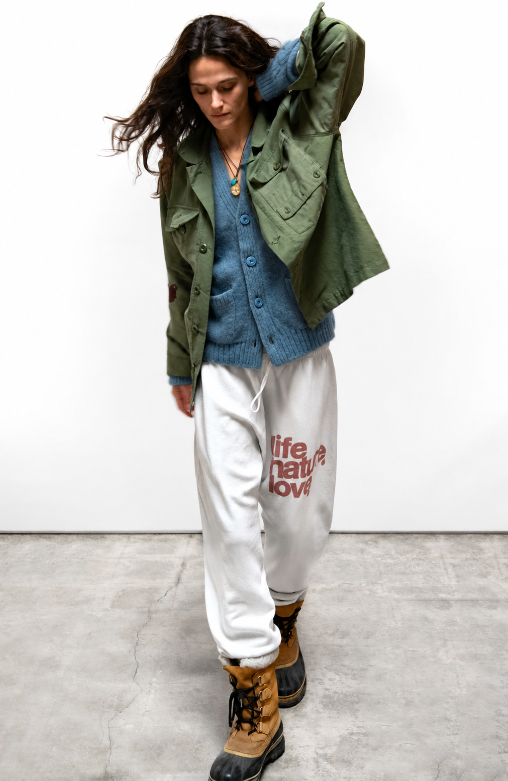 Freecity - Superyumm Norwegian wool pocket cardigan in norwegian blue