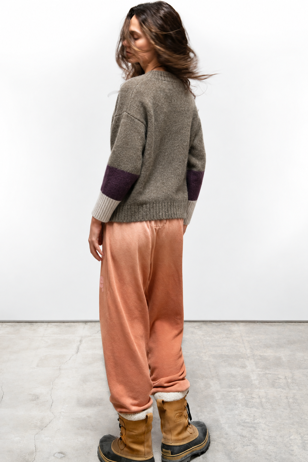 Freecity - cashmere lux cardigan in twigs mix up