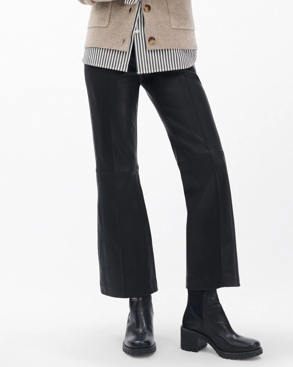 Rag & Bone - Corey heeled Leather Chelsea boot in black