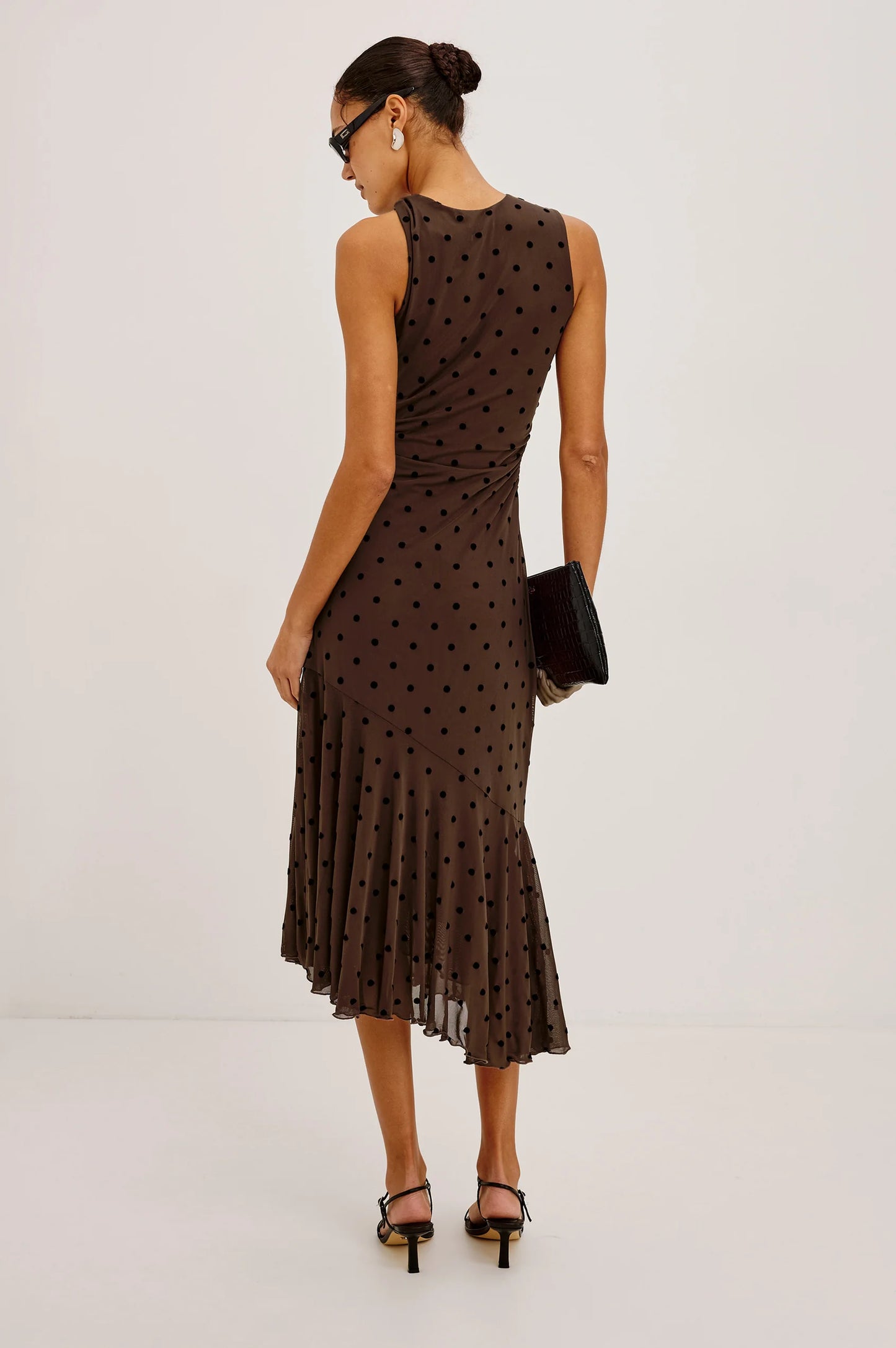 Rails - Daija dress in Chocolate polka dot