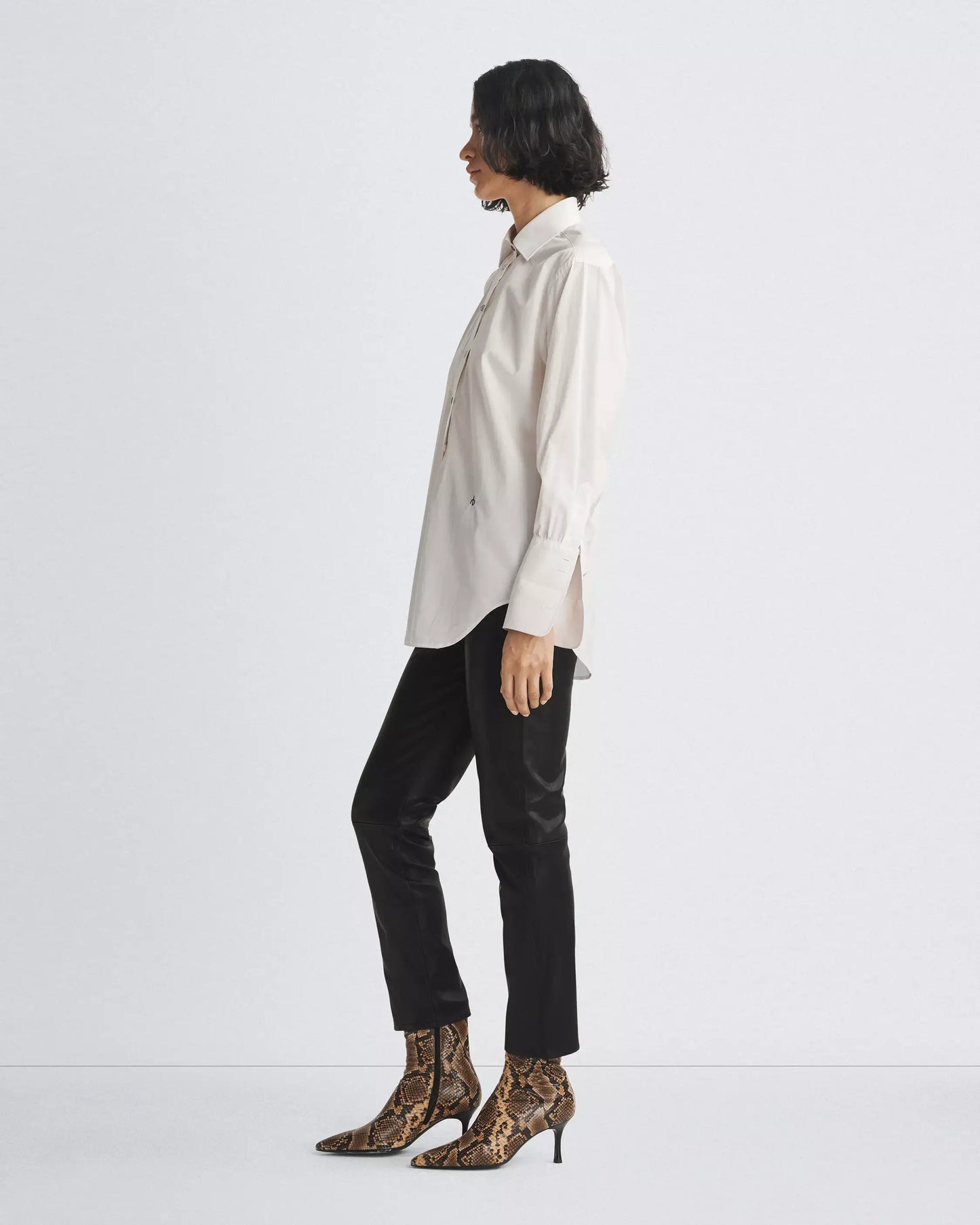 Rag & Bone - Diana Poplin Shirt in White