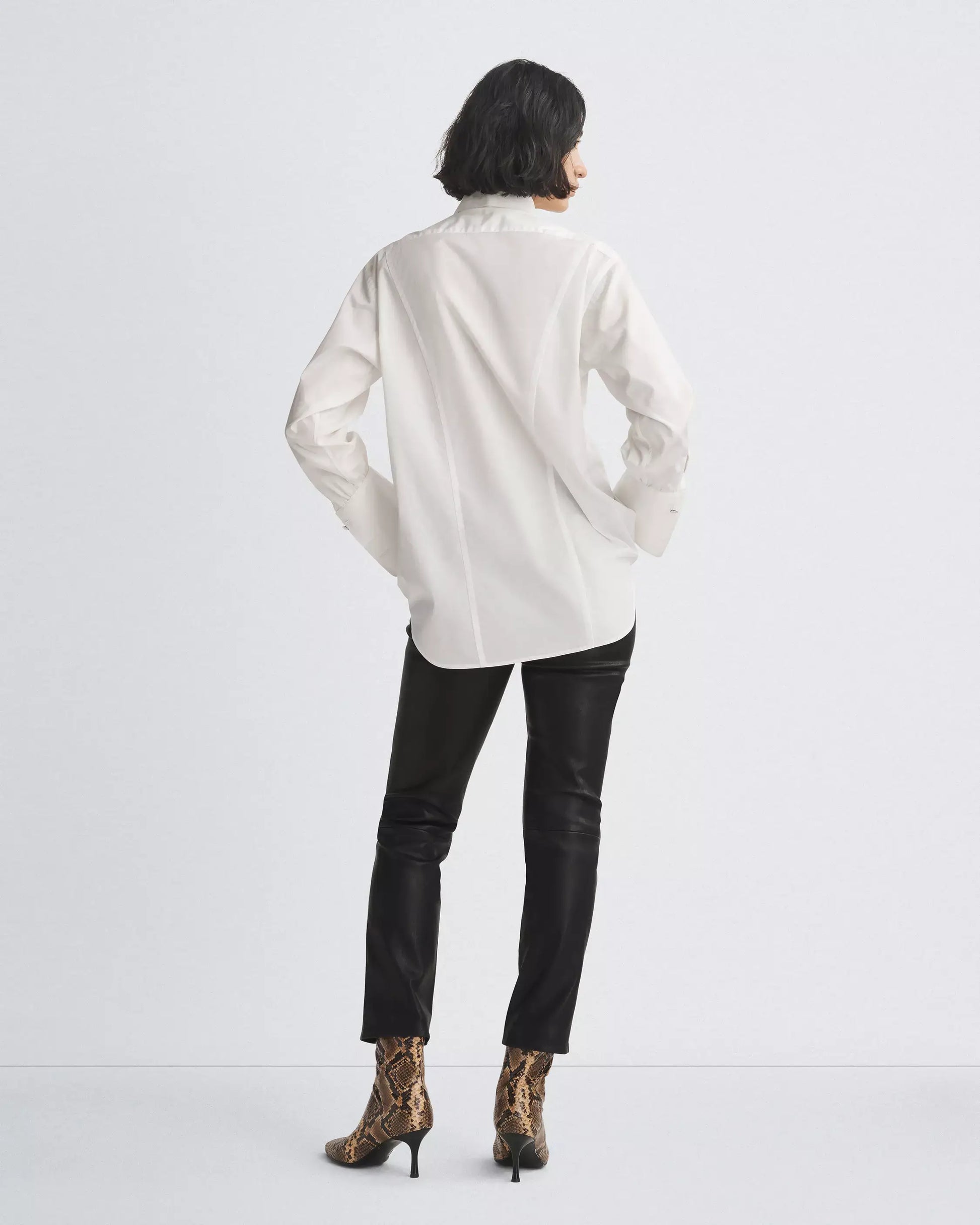 Rag & Bone - Diana Poplin Shirt in White