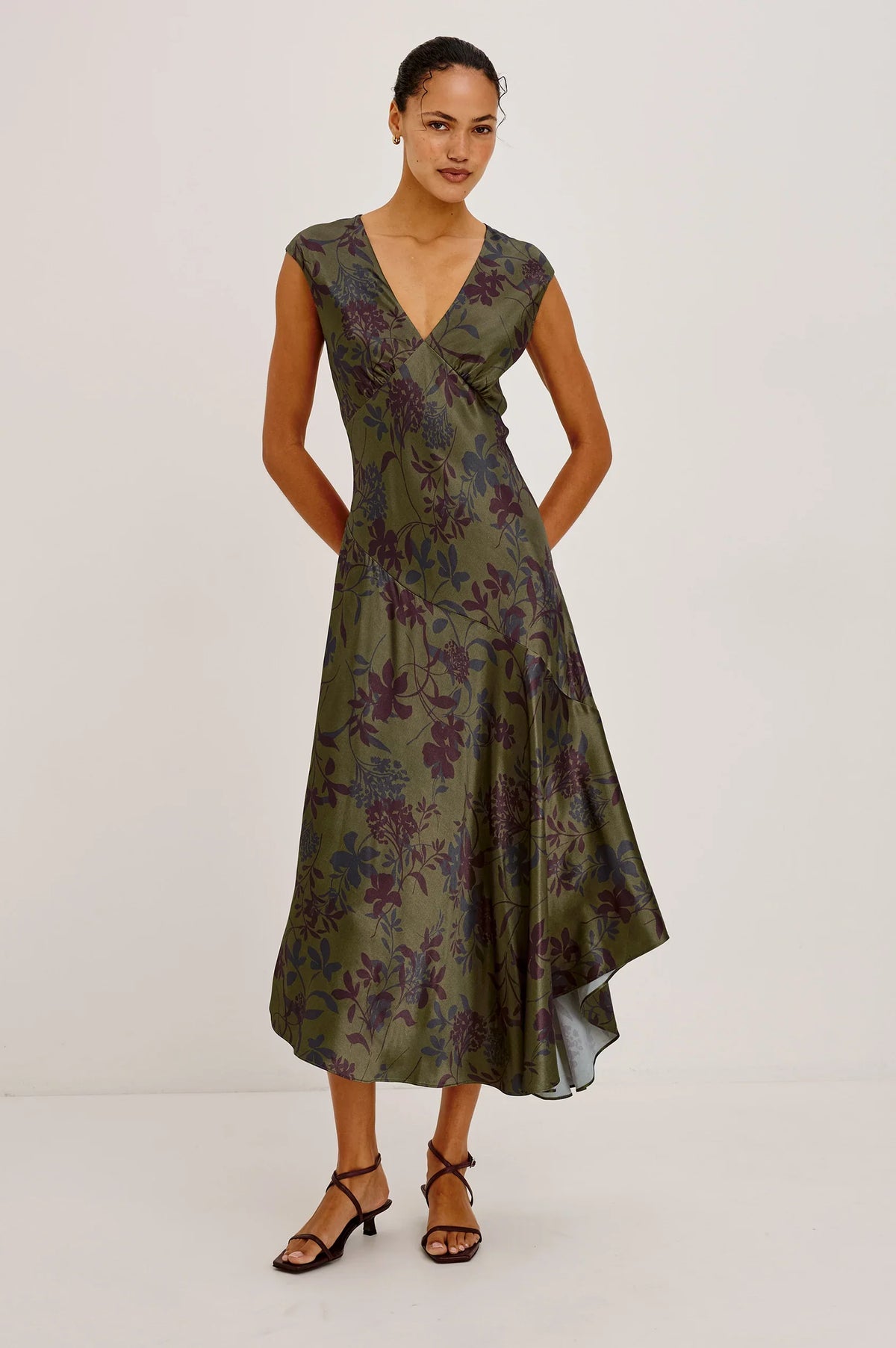 Rails - Eleni dress in Olive dahlia