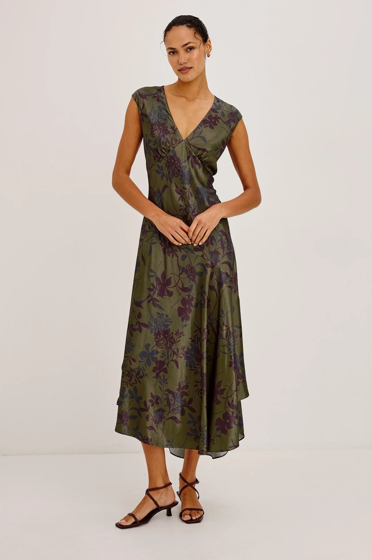 Rails - Eleni dress in Olive dahlia