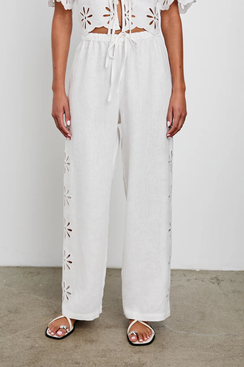 Rails - Emmie Pants in white Eyelet