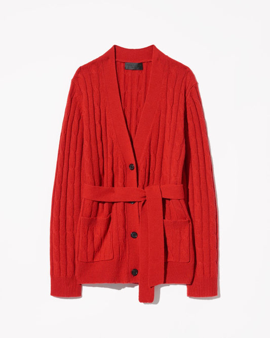 Nili Lotan - Tirza cardigan in true red