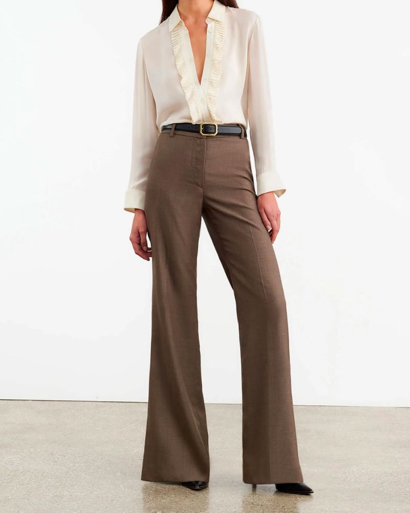 Nili Lotan - Effy Pant in Taupe Grey