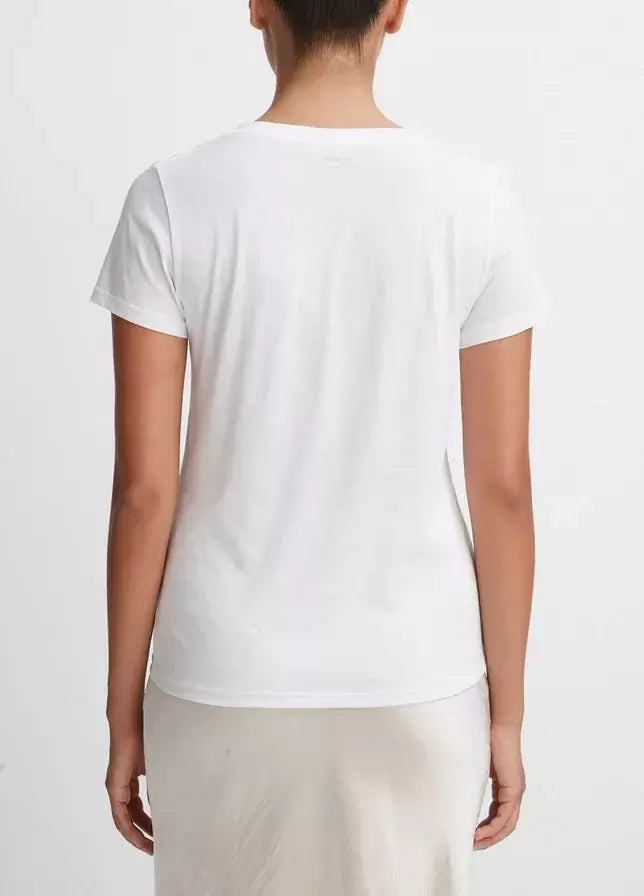 Vince - Essential V-Neck in Optic White