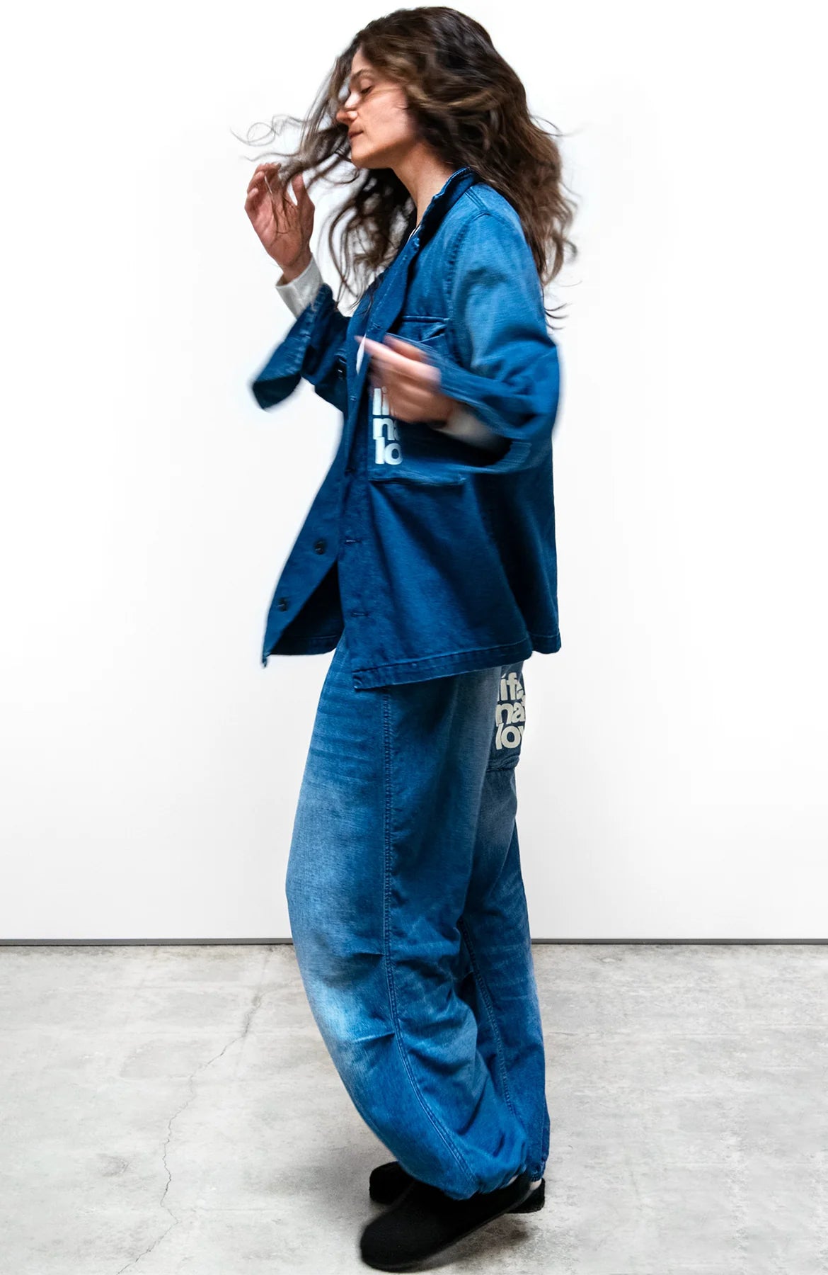 Freecity - INDIGO WORKSHOP/UNIFORM "BIGGY" SHIRT - INDIGO BLUES