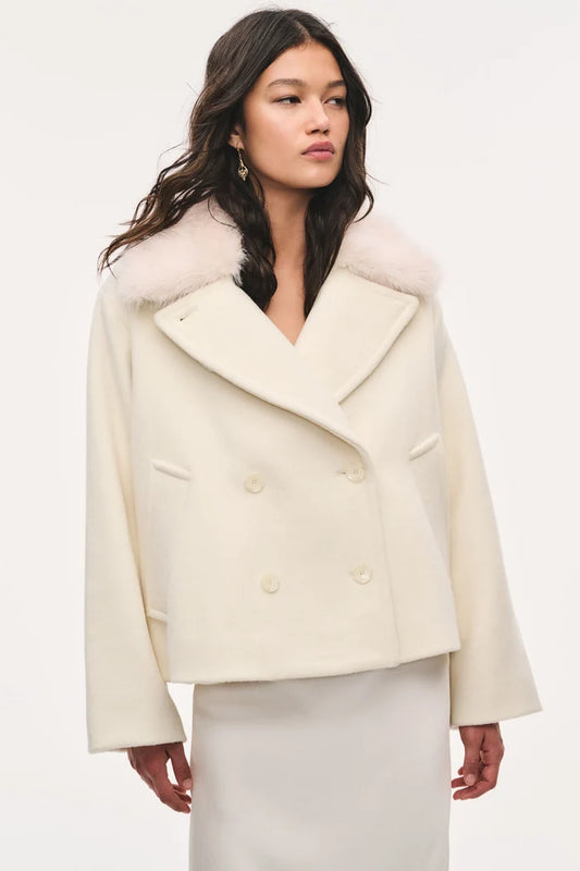 Love Shack Fancy - Francis Jacket in Winter White