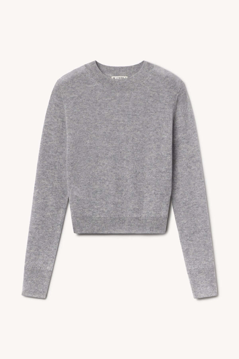 Eterne - Francis Cashmere Sweater in Heather Grey